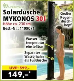 Norma GreenYard Solardusche MYKONOS 30 l Angebot