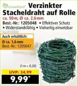 Norma GreenYard Verzinkter Stacheldraht auf Rolle Angebot