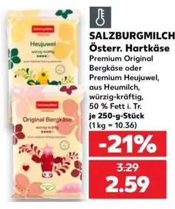 Kaufland SALZBURGMILCH Österr. Hartkäse Angebot