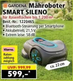 Norma GARDENA Mähroboter SMART SILENO Angebot