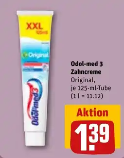 Sonderpreis Baumarkt Odol-med 3 Zahncreme Original Angebot