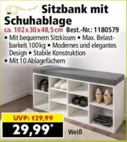 Norma Sitzbank mit Schuhablage Angebot