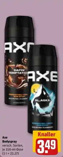 Sonderpreis Baumarkt Axe Bodyspray Angebot
