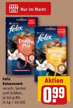 Sonderpreis Baumarkt Felix Katzensnack Angebot