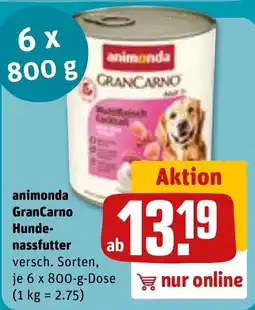 Sonderpreis Baumarkt animonda GranCarno Hunde-nassfutter Angebot