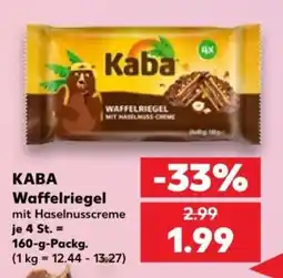Kaufland KABA Waffelriegel mit Haselnusscreme Angebot