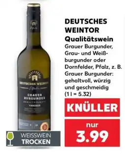 Kaufland DEUTSCHES WEINTOR Grauer Burgunder Angebot