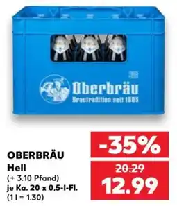 Kaufland OBERBRÄU Hell Angebot