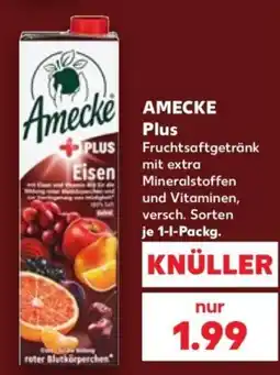 Kaufland AMECKE Plus Fruchtsaftgetränk mit extra Mineralstoffen und Vitaminen Angebot