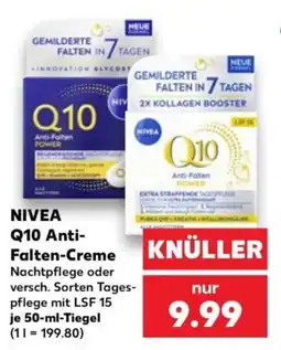 Kaufland NIVEA Q10 Anti-Falten-Creme Angebot