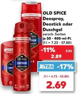 Kaufland OLD SPICE Deospray, Deostick oder Duschgel Angebot