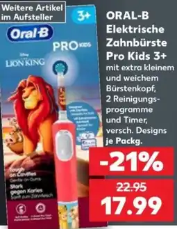 Kaufland ORAL-B Elektrische Zahnbürste Pro Kids 3+ Angebot