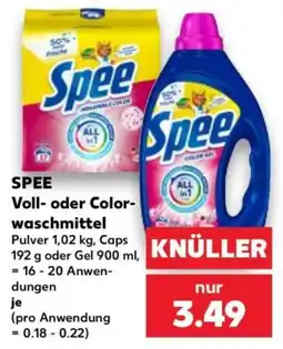Kaufland Spee Voll- oder Color-waschmittel Angebot