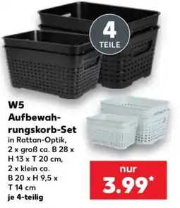 Kaufland W5 Aufbewahrungskorb-Set Angebot