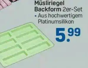 Rossmann Müsliriegel Backform 2er-set Angebot