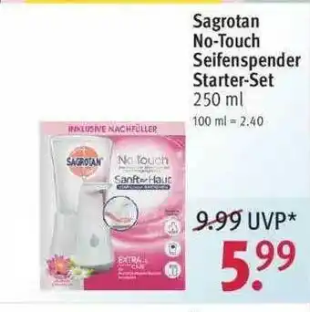 Rossmann Sagrotan No-touch Seifenspender Starter-set Angebot
