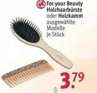 Rossmann For Your Beauty Holzhaarbürste Oder Holzkamm Angebot