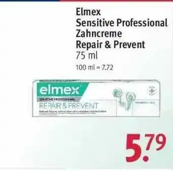 Rossmann Elmex Sensitive Professional Zahncreme Repair & Prevent Angebot