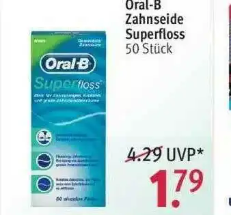 Rossmann Oral-b Zahnseide Superfloss Angebot