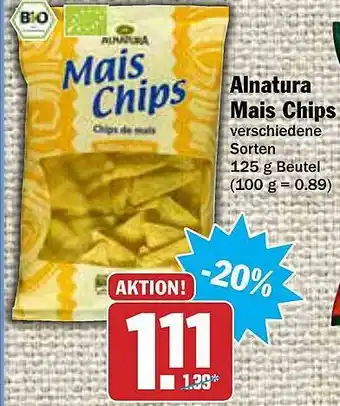 AEZ Alnatura Mais Chips Angebot