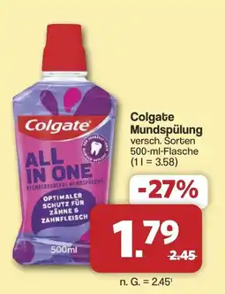 Famila Nord West Colgate Mundspülung Angebot