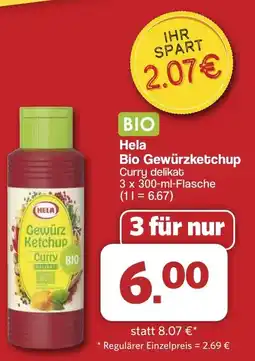 Famila Nord West Hela Bio Gewürzketchup Curry delikat Angebot