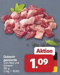 Famila Nord West Gulasch gemischt vom Rind und Schwein Angebot