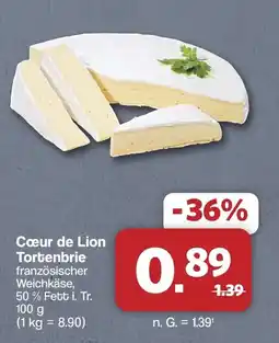 Famila Nord West Cœur de Lion Tortenbrie Angebot