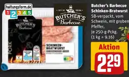 REWE Butcher's Barbecue Schinken-Bratwurst Angebot