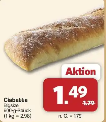 Famila Nord West Ciabatta Bigsize Angebot