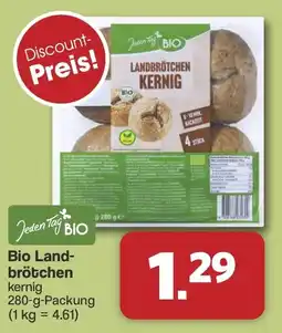Famila Nord West Jeden Tag BIO Bio Landbrötchen kernig Angebot
