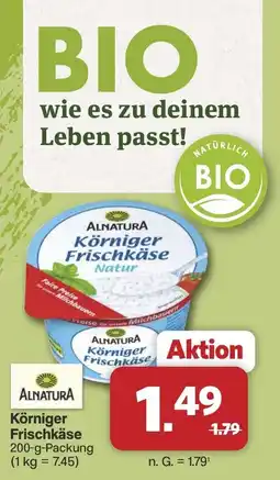 Famila Nord West ALNATURA Körniger Frischkäse Angebot