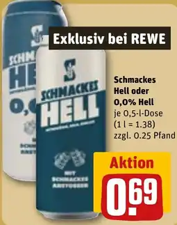 REWE Schmackes Hell Angebot