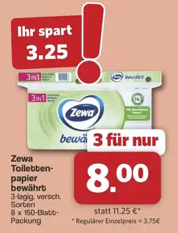 Famila Nord West Zewa Toilettenpapier bewährt Angebot