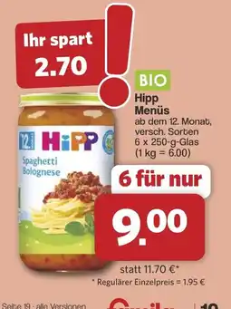 Famila Nord West Hipp Menüs Spaghetti Bolognese Angebot
