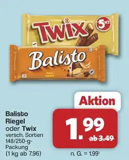 Famila Nord West Balisto Riegel oder Twix Angebot