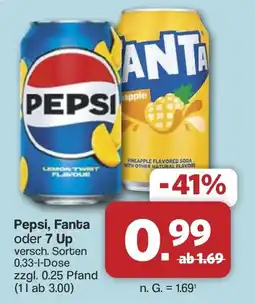Famila Nord West Pepsi, Fanta oder 7 Up Angebot