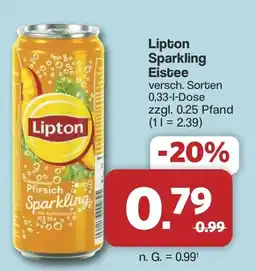 Famila Nord West Lipton Sparkling Pfirsich Sparkling Angebot