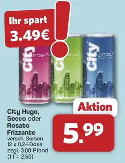 Famila Nord West City Hugo, Secco oder Rosato Frizzante Angebot