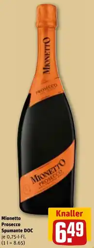 REWE Mionetto Prosecco Spumante DOC Angebot