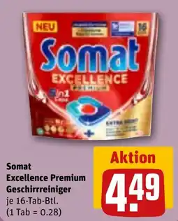 REWE Somat Excellence Premium Geschirrreiniger Angebot