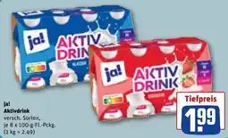 REWE ja! Aktivdrink Angebot