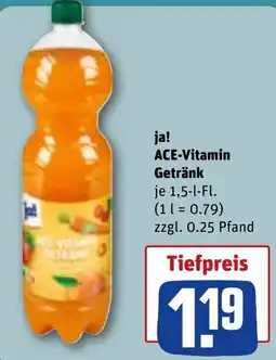 REWE ja! ACE-Vitamin Getränk Angebot