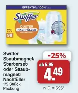 Famila Nord West Swiffer Staubmagnet Starterset oder Staubmagnet Nachfüller Angebot