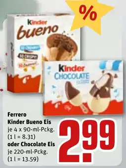 REWE Ferrero Kinder Bueno Eis Angebot