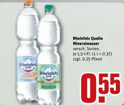 REWE Rheinfels Quelle Mineralwasser Angebot
