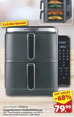Famila Nord West GOURMETmaxx Doppelkammer-Heißluftfritteuse Angebot