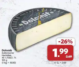 Famila Nord West Dolomit italienischer Hartkäse Angebot