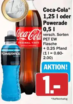 HIT Coca-Cola* Powerade Angebot