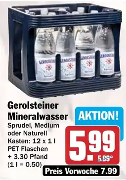 HIT Gerolsteiner Mineralwasser Angebot